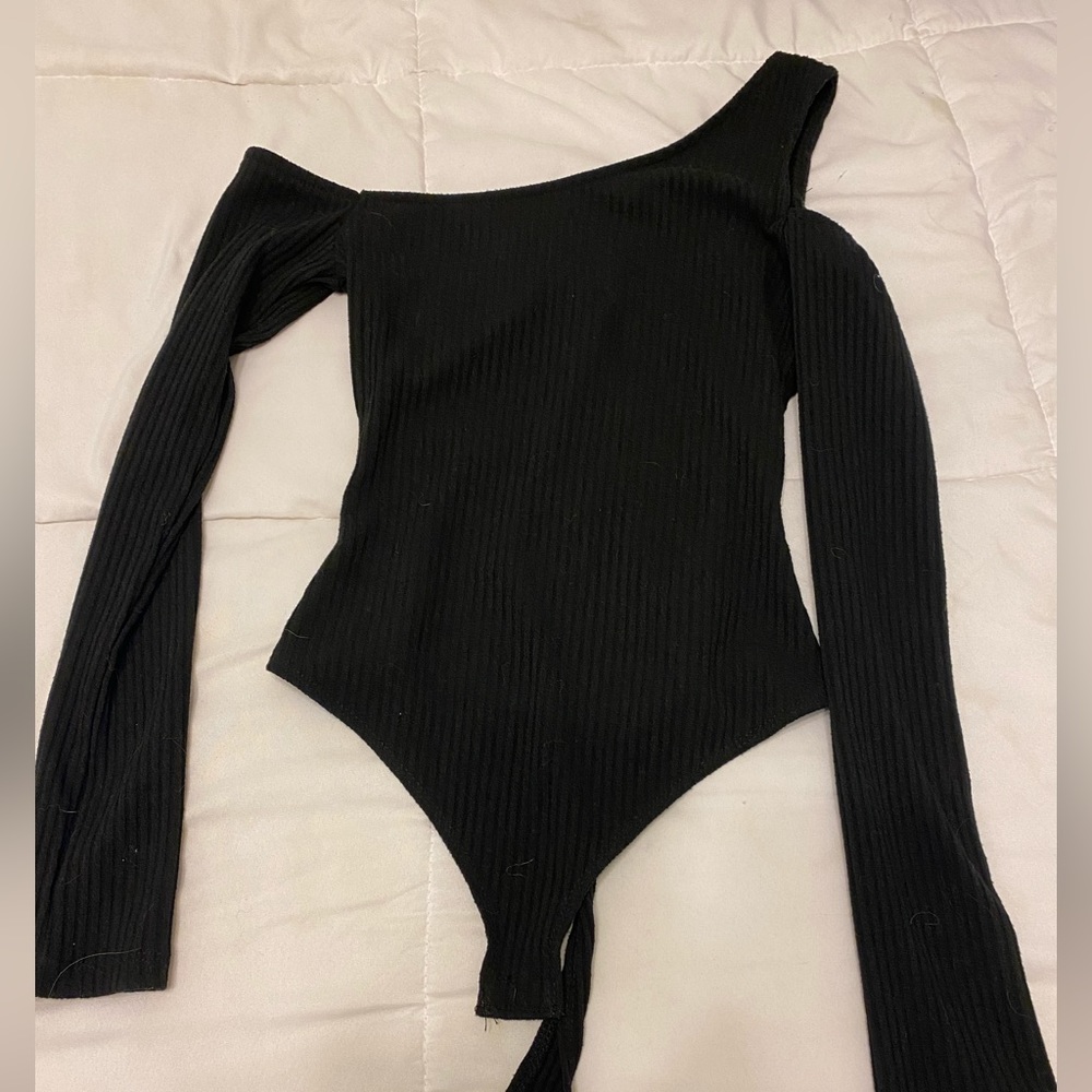 One shoulder body suit